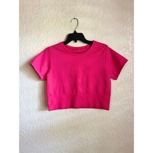 OFFLINE by Aerie Hot Pink Seamless Crop Top Women’s XL Stretch Tank NWT